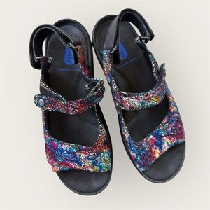 Wolky jewel Womens Sandals Rio Multi color strappy adjustable Sandals